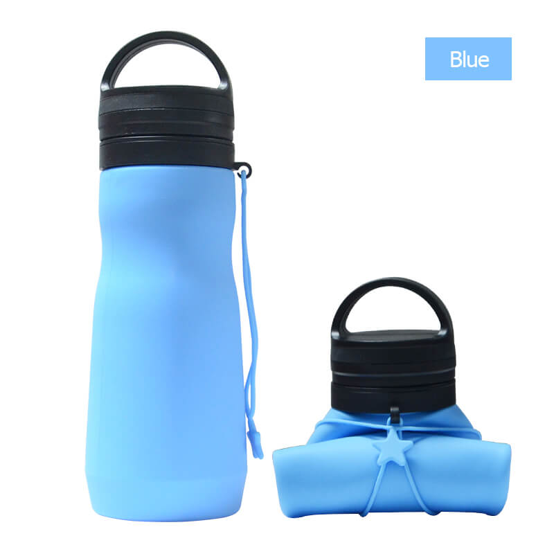 Portable silicone foldable bottle
