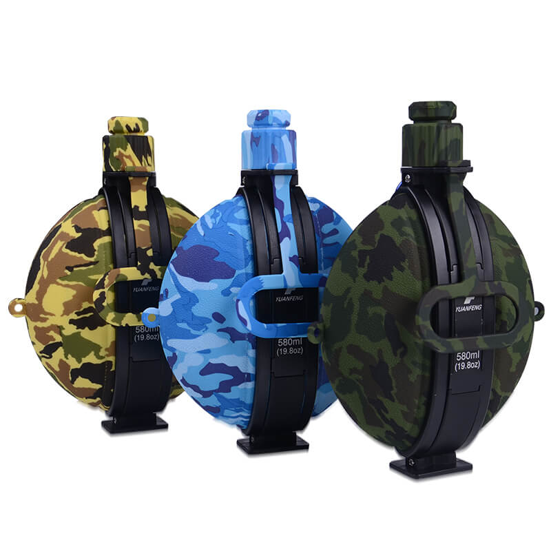 Camouflage silicone water bottle