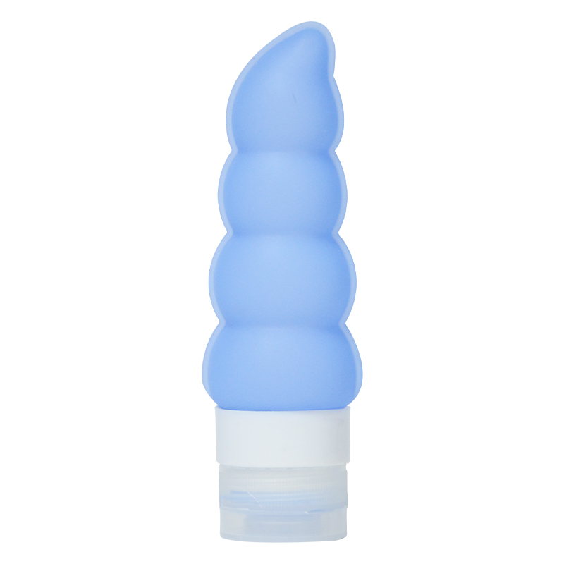 Silicone pea-shaped packaging bottle