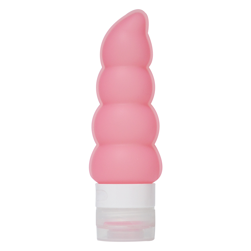 Silicone pea-shaped packaging bottle