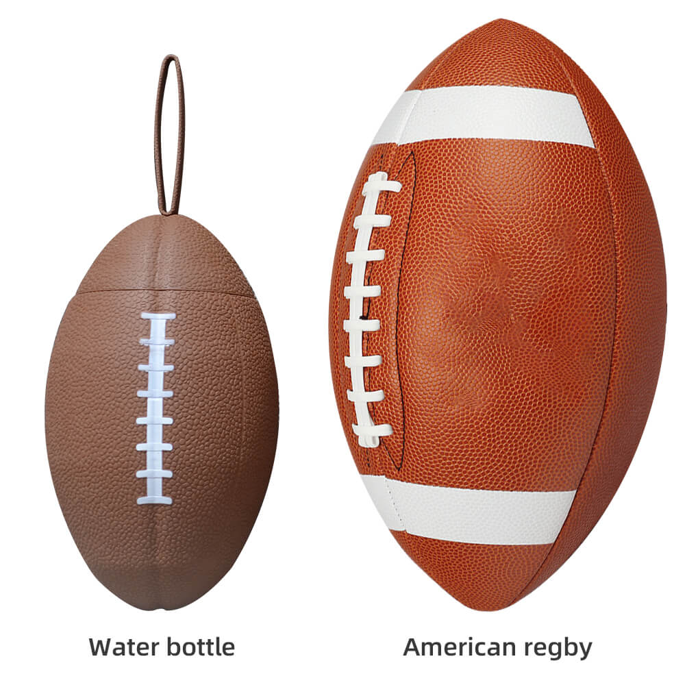 Silicone rugby water bottle
