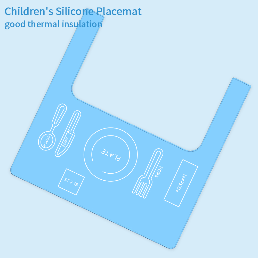 Silicone high chair placemat