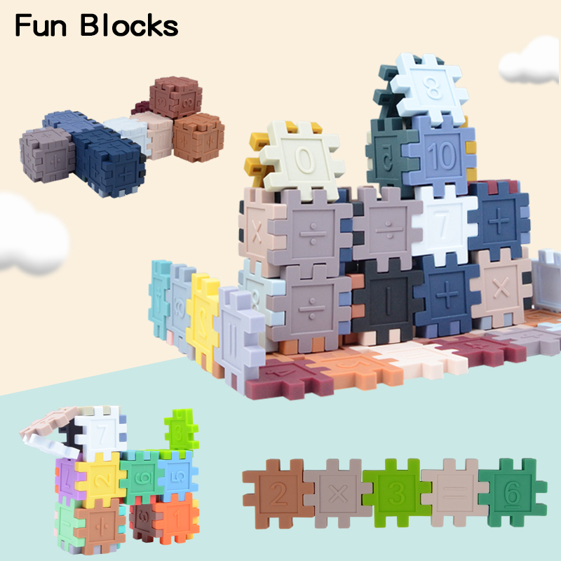 Silicone block building blocks