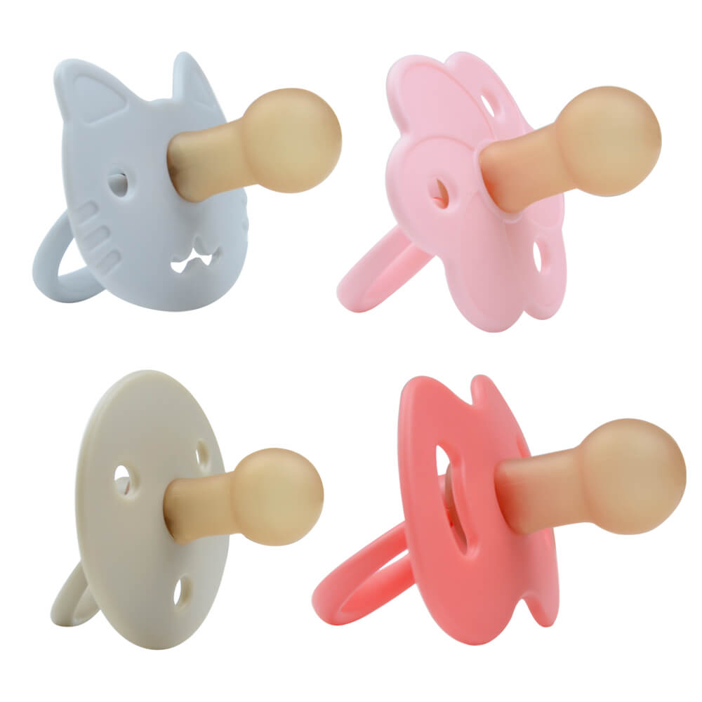 The difference between cross holes and Y pacifiers.dummy clips baby pacifier