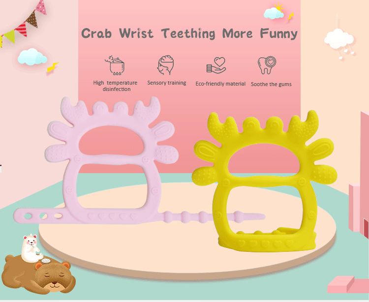 螃蟹牙胶Crab Bracelet Teether(图1)