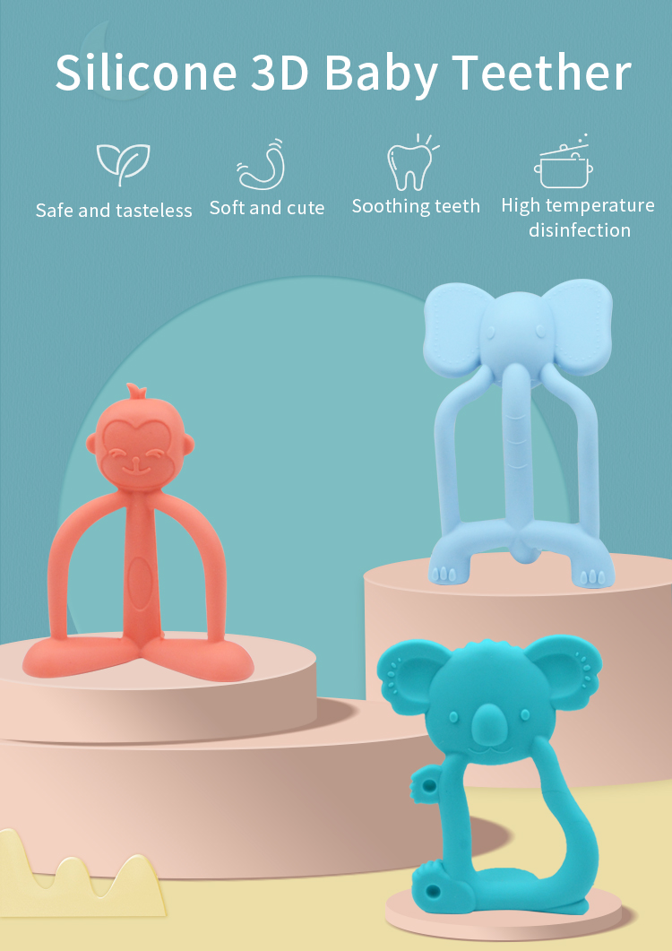 Silicone 3D Baby Teether(图1)