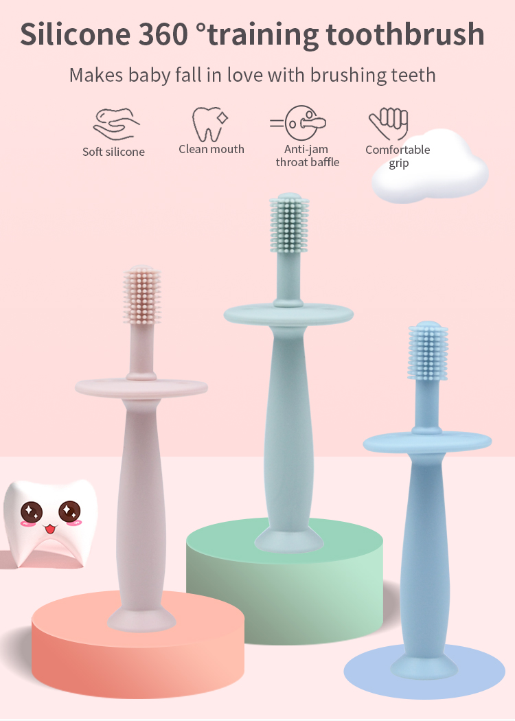Silicone 360 °training toothbrush(图1)