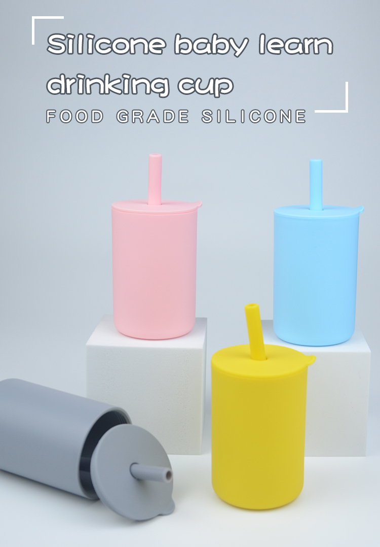 Silicone learn drinking cup(图3)