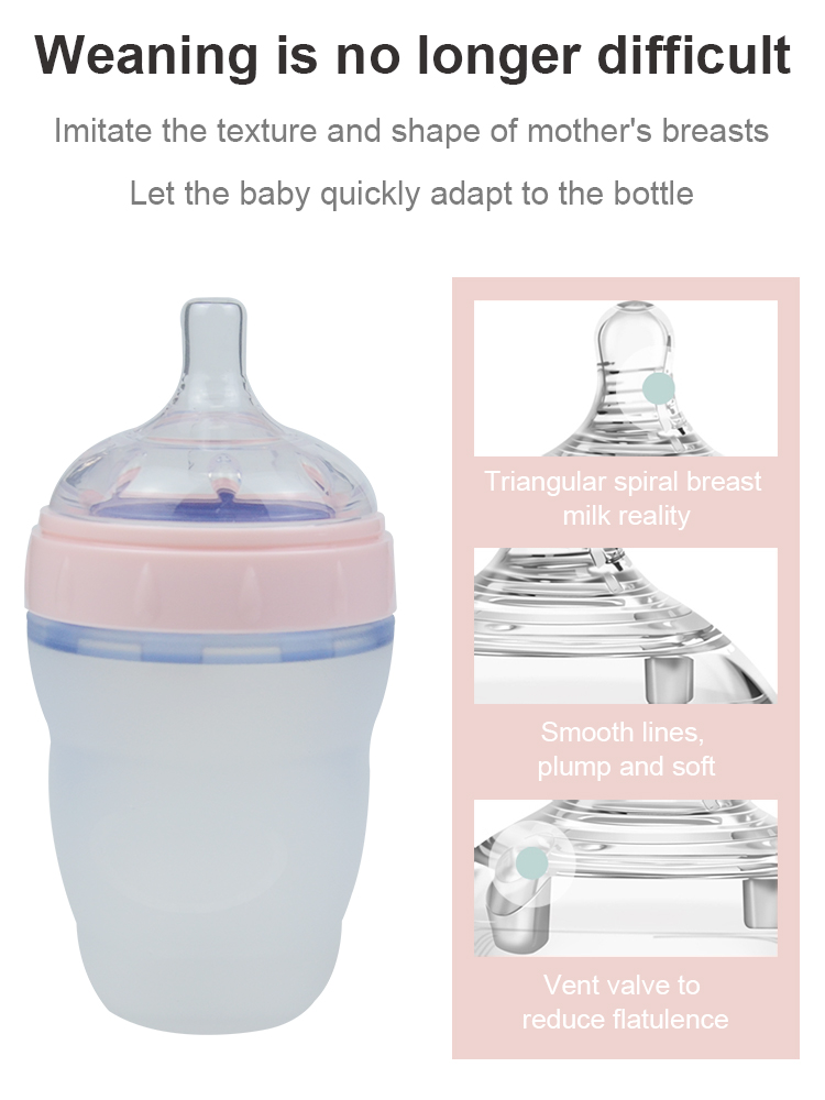 Wide Mouth Silicone Baby Bottle(图6)
